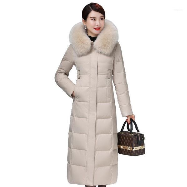 plus size 7xl winter women down coat lengthen over the knee parka hooded big fur collar thicken warm coat1, Black
plus size 7xl winter women down coat lengthen over the knee parka hooded big fur collar thicken warm coat1, Black