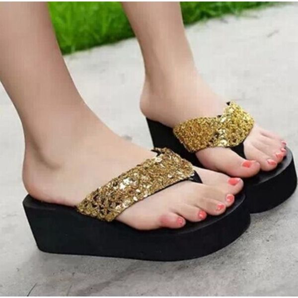 summer women flip flops casual sequins anti-slip slippers beach flat sandals open toe shoes for ladies, Black
summer women flip flops casual sequins anti-slip slippers beach flat sandals open toe shoes for ladies, Black