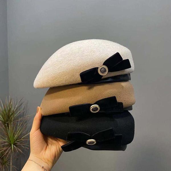 berets autumn winter 100% wool grace velvet bowknot pu brim lady pumpkin beret hats for women leisure painter hat black cap, Blue;gray
berets autumn winter 100% wool grace velvet bowknot pu brim lady pumpkin beret hats for women leisure painter hat black cap, Blue;gray