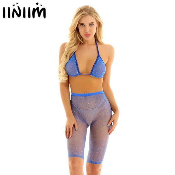 iiniim womens fishnet sheer hollow out lingerie swimming suit diamond bra with shorts swimwear swimsuit summer bikinis set women's, White;black
iiniim womens fishnet sheer hollow out lingerie swimming suit diamond bra with shorts swimwear swimsuit summer bikinis set women's, White;black