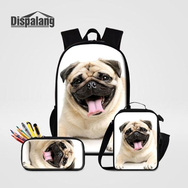 backpack dispalang pug dog printing school bags for teenage girls 3pcs set student shoulder bagpack pencil case food bag
backpack dispalang pug dog printing school bags for teenage girls 3pcs set student shoulder bagpack pencil case food bag