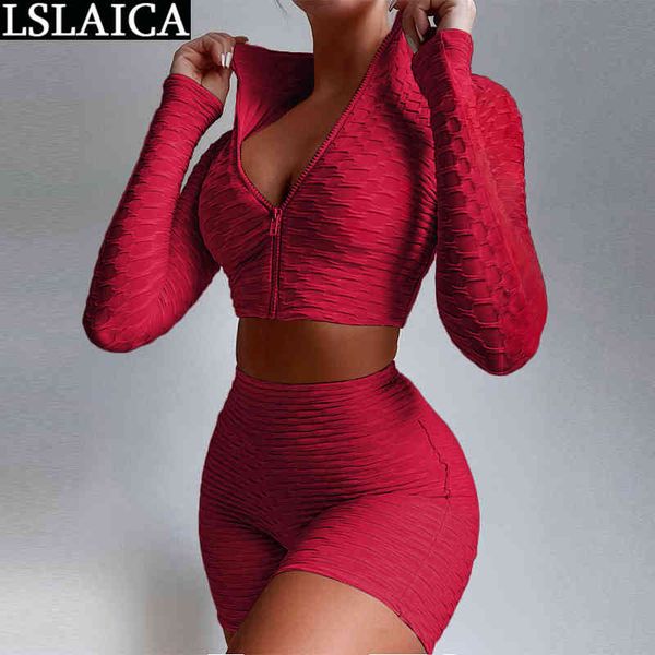 women's sports suit long sleeve short pants solid color summer fitness casual tracksuit for women fashion chic 2 piece 210520, White
women's sports suit long sleeve short pants solid color summer fitness casual tracksuit for women fashion chic 2 piece 210520, White