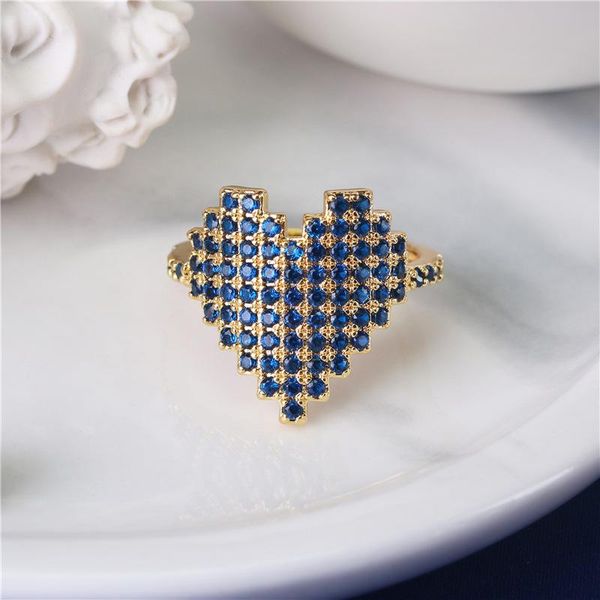 wedding rings blue heart cz ring shape rainbow gold for women fashion engagement band charm jewelry, Slivery;golden
wedding rings blue heart cz ring shape rainbow gold for women fashion engagement band charm jewelry, Slivery;golden