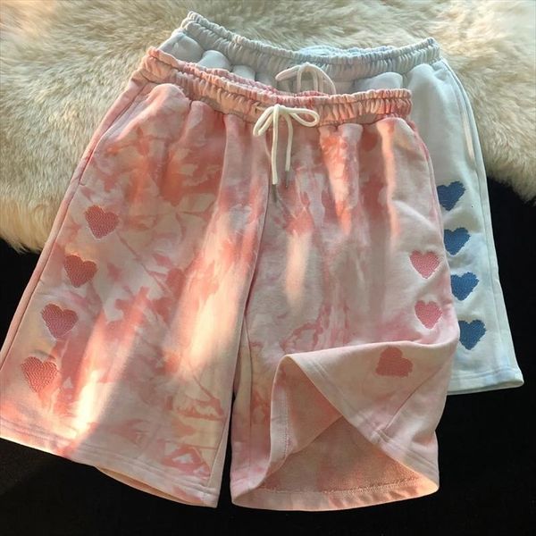 love embroidery vintage track loose womens shorts high waist punk size jogger clothes casual summer vegan korean version, White;black
love embroidery vintage track loose womens shorts high waist punk size jogger clothes casual summer vegan korean version, White;black