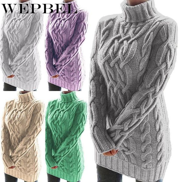 women's sweaters wepbel fashion long sweater dress high collar knitted winter warm thicken pullovers ladies casual slim, White;black
women's sweaters wepbel fashion long sweater dress high collar knitted winter warm thicken pullovers ladies casual slim, White;black