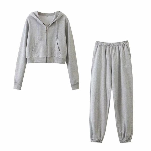 women 2 piece set hoodies sweatshirt zip up jogging & trousers pants ensemble femme conjunto 2 piezas mujer 210420, White
women 2 piece set hoodies sweatshirt zip up jogging & trousers pants ensemble femme conjunto 2 piezas mujer 210420, White