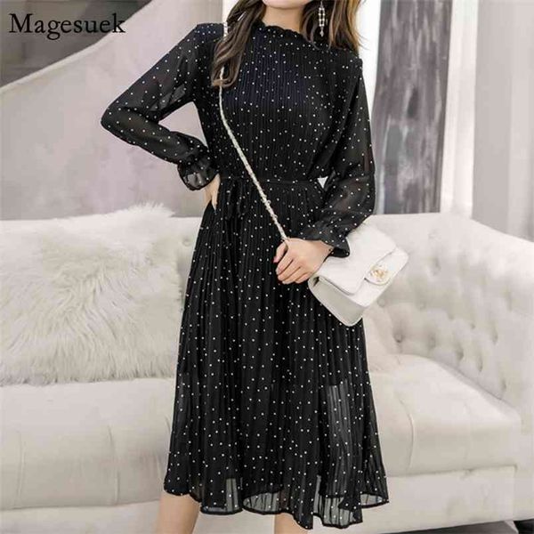black chiffon dress summer long sleeve polka dot elegant women party casual es for vestido 3670 210512, Black;gray
black chiffon dress summer long sleeve polka dot elegant women party casual es for vestido 3670 210512, Black;gray