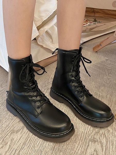 boots lace up shoes luxury designer round toe boots-women ladies med fashion rubber autumn 2021 leather rock lace-up basic retro, Black
boots lace up shoes luxury designer round toe boots-women ladies med fashion rubber autumn 2021 leather rock lace-up basic retro, Black