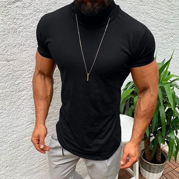 men's t-shirts men t-shirt casual spring summer solid color short sleeve turtleneck shirt plus size camiseta hombre, White;black
men's t-shirts men t-shirt casual spring summer solid color short sleeve turtleneck shirt plus size camiseta hombre, White;black