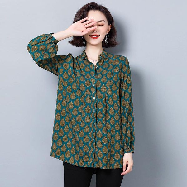 women's blouses & shirts spring autumn fat girls long sleeve print ladies blusas mujer, White
women's blouses & shirts spring autumn fat girls long sleeve print ladies blusas mujer, White