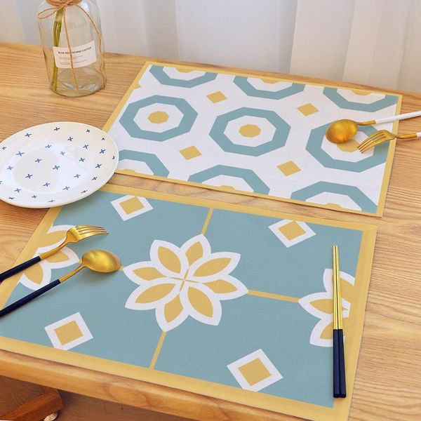 mats & pads european-style placemat oil-proof table mat waterproof tableware pad for restaurant dining room geometric cup home decor
mats & pads european-style placemat oil-proof table mat waterproof tableware pad for restaurant dining room geometric cup home decor