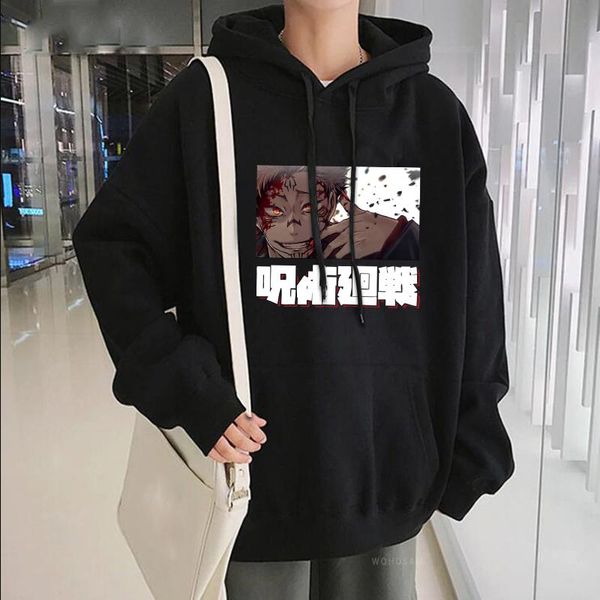 jujutsu kaisen 2021 anime hoodie long sleeve loose harajuku streetwear hip hop uniex men's hoodies & sweatshirts, Black
jujutsu kaisen 2021 anime hoodie long sleeve loose harajuku streetwear hip hop uniex men's hoodies & sweatshirts, Black