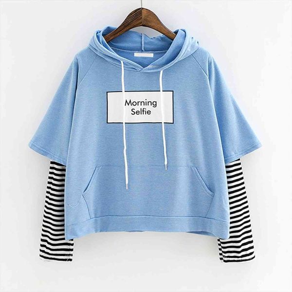 morning selfie moletom striped womens sweatshirt patchwork with front pocket crop hoodie drop 0807, Black
morning selfie moletom striped womens sweatshirt patchwork with front pocket crop hoodie drop 0807, Black