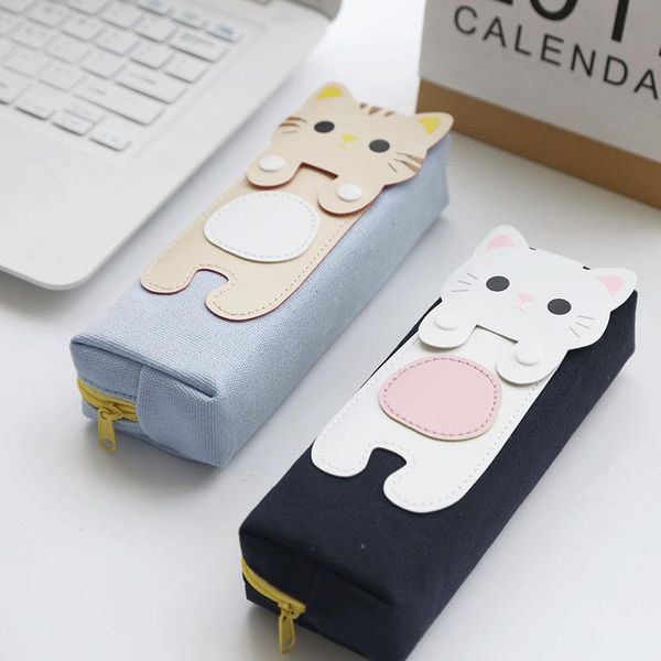 large capacity cute canvas pencil bag pen holder cat kitten cartoon big school supply student stationery case kids gift bags
large capacity cute canvas pencil bag pen holder cat kitten cartoon big school supply student stationery case kids gift bags