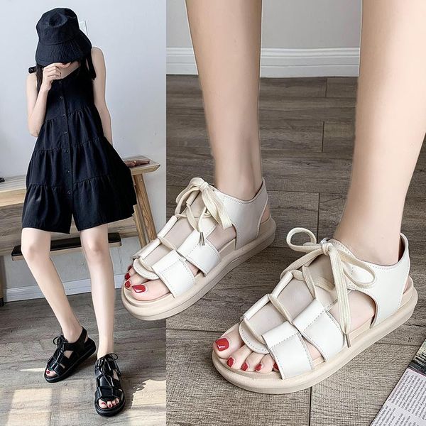 sandals female fairy wind 2021 summer cross strap models students wild tide sponge cake thick bottom roman shoes z745, Black
sandals female fairy wind 2021 summer cross strap models students wild tide sponge cake thick bottom roman shoes z745, Black