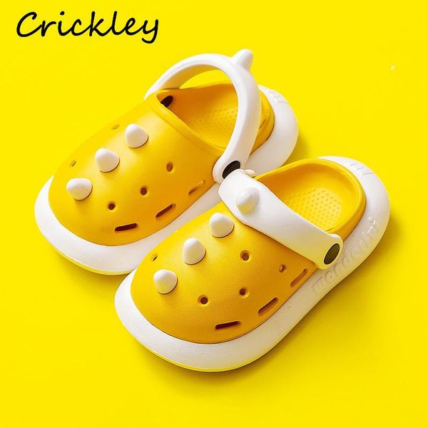 slipper fashion dinosuar boys girl slippers bathroom for kids summer toddler garden shoes breathable soft children design, Black;grey 
slipper fashion dinosuar boys girl slippers bathroom for kids summer toddler garden shoes breathable soft children design, Black;grey
