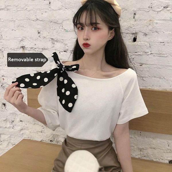 women's t-shirt women t-shirts casual loose stitching design tee summer female sweet short sleeve t shirt, White
women's t-shirt women t-shirts casual loose stitching design tee summer female sweet short sleeve t shirt, White
