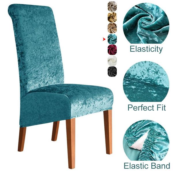 chair covers 1/2/4/6 pcs xl size cover shiny velvet fabric stretch for dining room wedding banquet spandex home decor case
chair covers 1/2/4/6 pcs xl size cover shiny velvet fabric stretch for dining room wedding banquet spandex home decor case