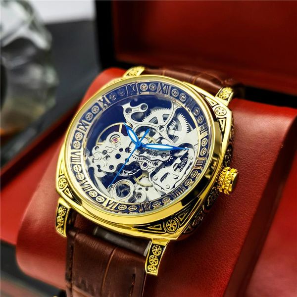 wristwatches reloges hombre mecanicos aokulasic automatic mechanical watch men's hollow through casual luminous waterproof retro orolog, Slivery;brown
wristwatches reloges hombre mecanicos aokulasic automatic mechanical watch men's hollow through casual luminous waterproof retro orolog, Slivery;brown