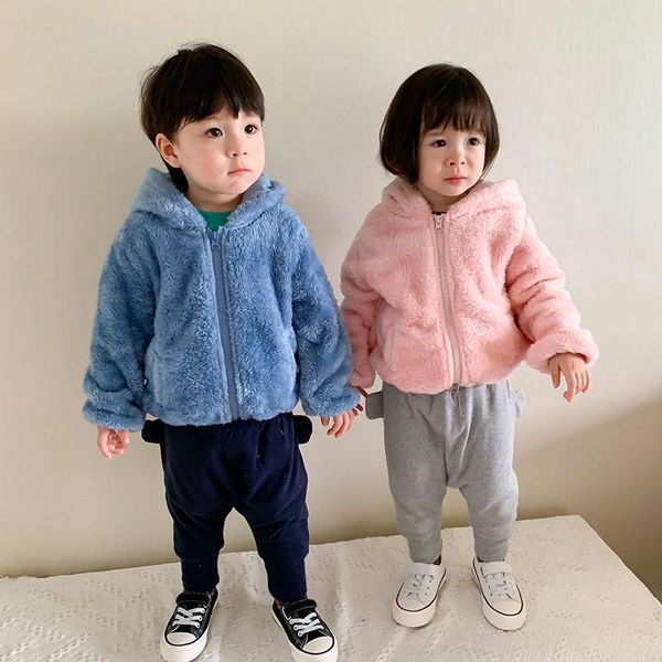 jackets children's hooded jacket boys and girls warm coral fleece cotton-padded clothes korean style autumn winter baby ears p5816, Blue;gray
jackets children's hooded jacket boys and girls warm coral fleece cotton-padded clothes korean style autumn winter baby ears p5816, Blue;gray