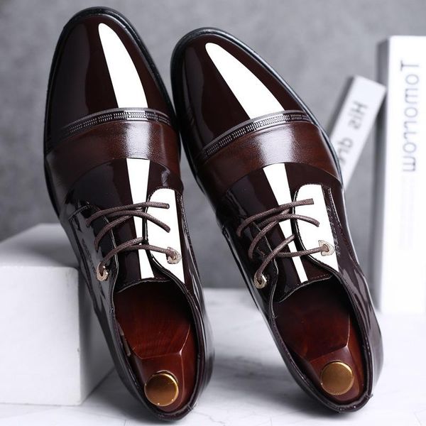 men dress shoes formal leather luxury fashion groom wedding oxford plus size 38-48, Black
men dress shoes formal leather luxury fashion groom wedding oxford plus size 38-48, Black