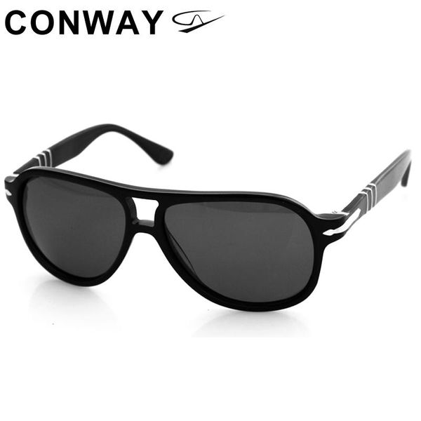 conway men polaroid sunglasses pilot style driving glasses anti glare personal sun brand design acetate frame uv block fashion frames, Black
conway men polaroid sunglasses pilot style driving glasses anti glare personal sun brand design acetate frame uv block fashion frames, Black