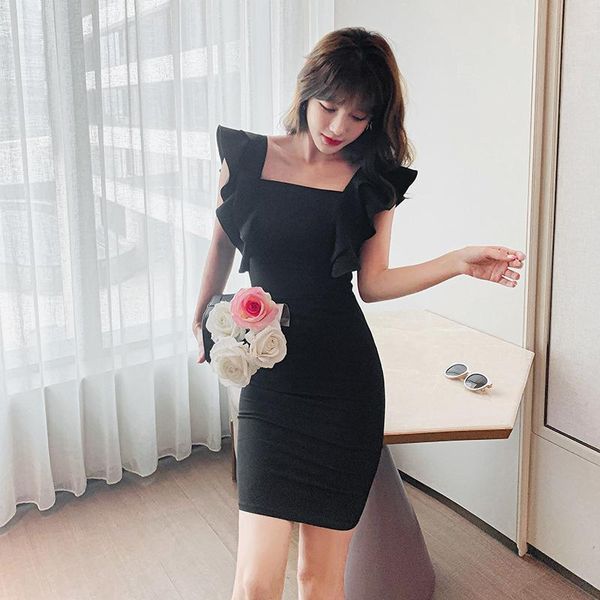 casual dresses fashion korean style summer party mini bodycon dress ladies off-shoulder sleeveless ruffle backless black skinny, Black;gray
casual dresses fashion korean style summer party mini bodycon dress ladies off-shoulder sleeveless ruffle backless black skinny, Black;gray