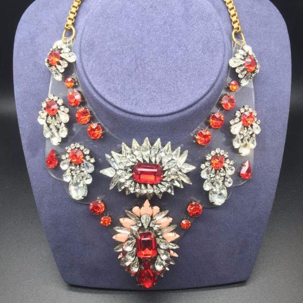 pendant necklaces luxury glory big heavy glass stone statement necklace for women party accessories, Silver
pendant necklaces luxury glory big heavy glass stone statement necklace for women party accessories, Silver