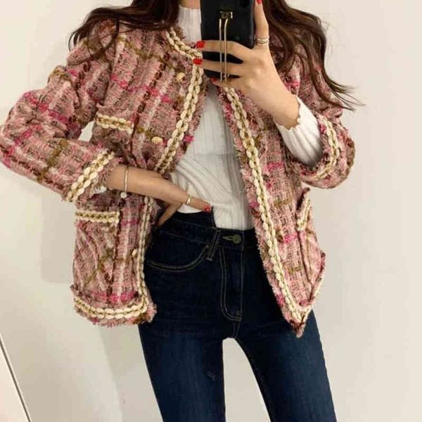 women's jackets autumn women small fragrant wind weave phnom penh tweed jacket short ladies french vintage elegant slim ricn, Black;brown
women's jackets autumn women small fragrant wind weave phnom penh tweed jacket short ladies french vintage elegant slim ricn, Black;brown