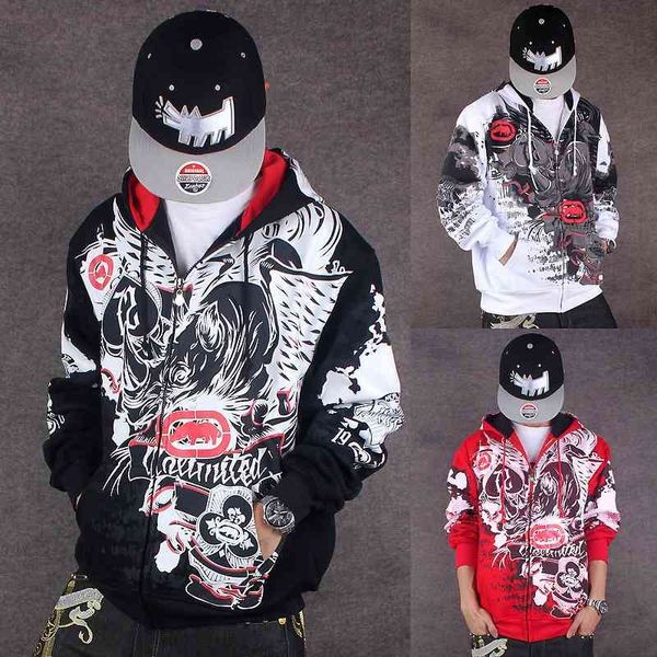 autumn and winter graffiti hooded jacket hip hop sweater casual fattening oversize men's wear, Black
autumn and winter graffiti hooded jacket hip hop sweater casual fattening oversize men's wear, Black
