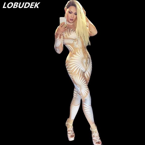 women's jumpsuits & rompers female dj costumes leotard rhinestones jumpsuit nightclub white crystals singer dancer party performance, Black;white
women's jumpsuits & rompers female dj costumes leotard rhinestones jumpsuit nightclub white crystals singer dancer party performance, Black;white