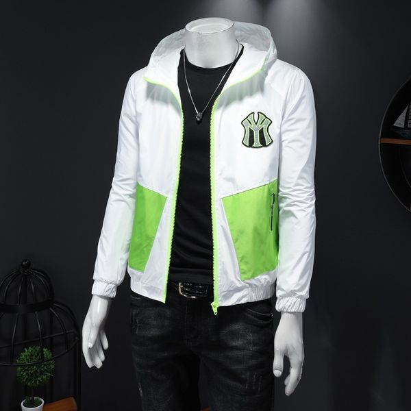 the fine fleece hoodies spring men's hooded jacket fashion slim trend youth color matching, Black
the fine fleece hoodies spring men's hooded jacket fashion slim trend youth color matching, Black