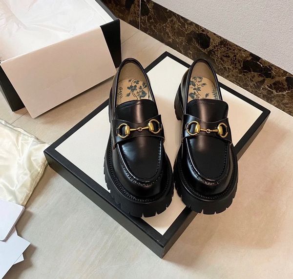 muffin with thick soles, women's single shoes horse rank buckle, little bee shoes, and one foot of british versatile, Black
muffin with thick soles, women's single shoes horse rank buckle, little bee shoes, and one foot of british versatile, Black