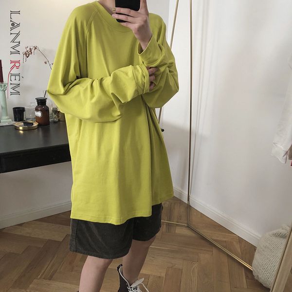 women big size white multi t-shirt arrivals round neck long sleeve fashion spring autumn 2e1512 210507
women big size white multi t-shirt arrivals round neck long sleeve fashion spring autumn 2e1512 210507