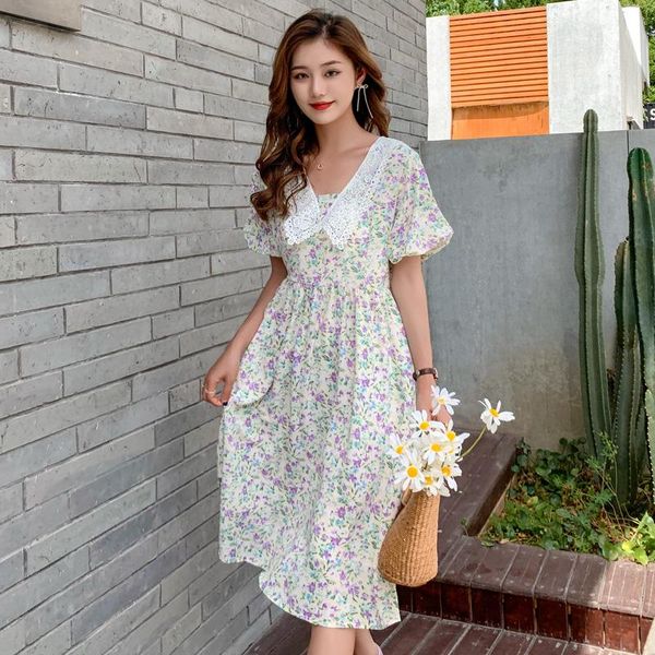maternity dresses 16356# dress summer chiffon short sleeves loose stylish floral pregnant women mom, White
maternity dresses 16356# dress summer chiffon short sleeves loose stylish floral pregnant women mom, White