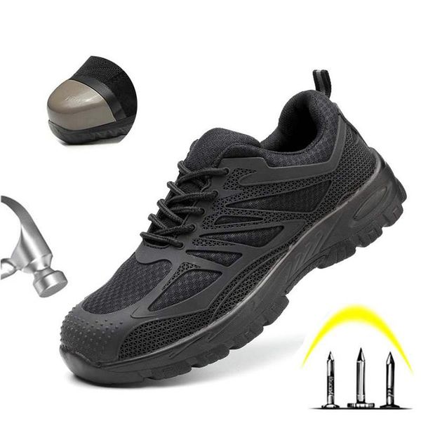 boots men's safety shoes steel head work anti-puncture anti-smashing casual breathable, Black
boots men's safety shoes steel head work anti-puncture anti-smashing casual breathable, Black
