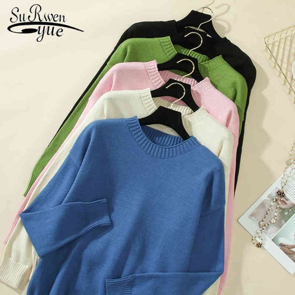 winter thick women sweater pullover compunter knitted cotton solid crew neck essential jumper long sleeve sweaters 7331 50 210417, White;black
winter thick women sweater pullover compunter knitted cotton solid crew neck essential jumper long sleeve sweaters 7331 50 210417, White;black