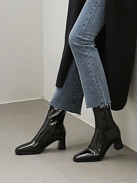 boots htonshero winter shoes woman pu slip on ankle high heels .5/5.5cm square toe platform black casual rainboots size 3-9
boots htonshero winter shoes woman pu slip on ankle high heels .5/5.5cm square toe platform black casual rainboots size 3-9
