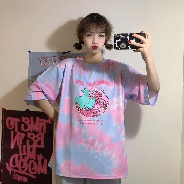 women's t-shirt summer fashion japanese kawaii loose short-sleeved student korean ins harajuku fun cute clothing, White
women's t-shirt summer fashion japanese kawaii loose short-sleeved student korean ins harajuku fun cute clothing, White