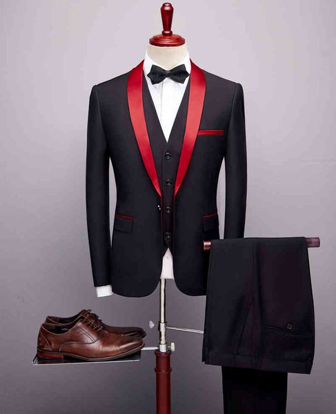 men's suits & blazers 3 piece men spring autumn red shawl collar groom wedding suit costume homme mariage wk8u, White;black
men's suits & blazers 3 piece men spring autumn red shawl collar groom wedding suit costume homme mariage wk8u, White;black
