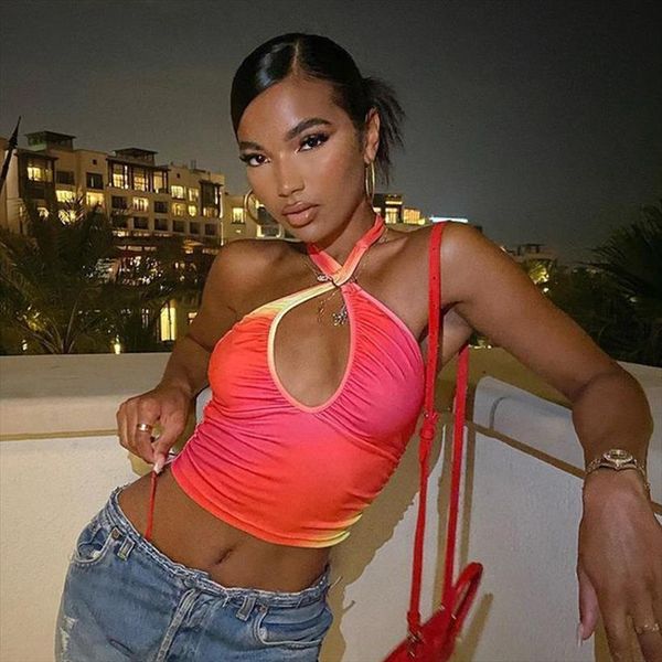 summer vest tie dye lace womens camis up halter sleeveless camisole backless cropped hollow out casual spaghetti strap t, White
summer vest tie dye lace womens camis up halter sleeveless camisole backless cropped hollow out casual spaghetti strap t, White