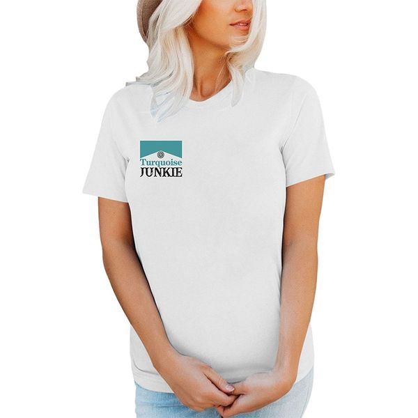 european and american summer women's casual round neck short sleeve t-shirt print, White
european and american summer women's casual round neck short sleeve t-shirt print, White