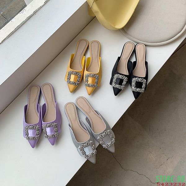 summer/autumn women slippers rhinestone shallow design elegant flats slip on mules shoes casual ladies, Black
summer/autumn women slippers rhinestone shallow design elegant flats slip on mules shoes casual ladies, Black