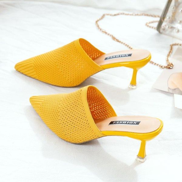 kiiyilala thin heels slides women pointed toe mules summer luxury slippers air mesh fabric flip flops shoes plus szie 43, Black
kiiyilala thin heels slides women pointed toe mules summer luxury slippers air mesh fabric flip flops shoes plus szie 43, Black