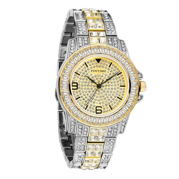 pintime mens fashion watch luxury shinying iced out diamond watches for men gold stainless steel relogio masculino, Slivery;brown
pintime mens fashion watch luxury shinying iced out diamond watches for men gold stainless steel relogio masculino, Slivery;brown