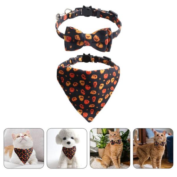 cat collars & leads 1 set pet neckwear pumpkin pattern holiday bib adjustable collar for kitten
cat collars & leads 1 set pet neckwear pumpkin pattern holiday bib adjustable collar for kitten
