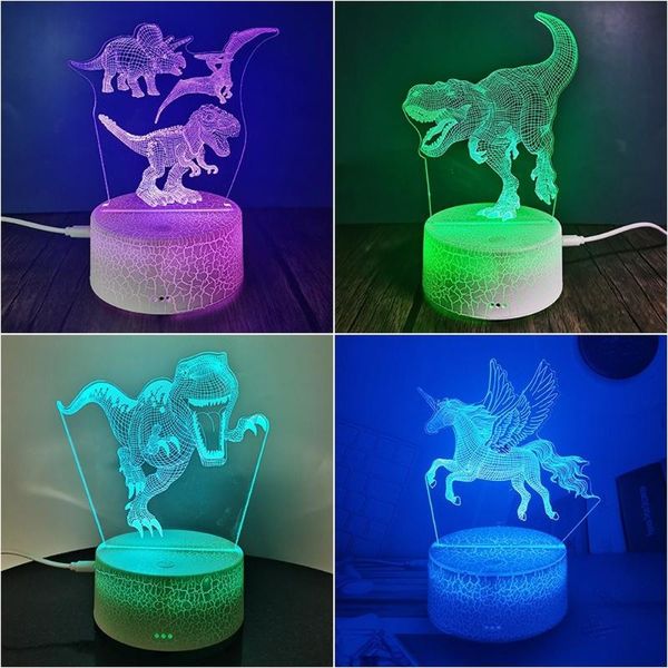night lights dinosaur 3d illusion lamp for boy 16 colors with remote control light christmas birthday gift boys girls
night lights dinosaur 3d illusion lamp for boy 16 colors with remote control light christmas birthday gift boys girls