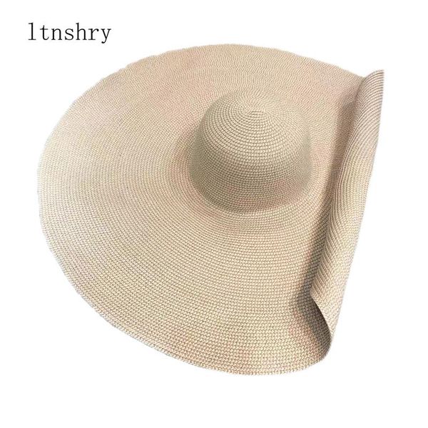 summer 25cmwide brim oversized beach hats for women large straw casual vacation panama hat uv protection foldable sun shade wide, Blue;gray
summer 25cmwide brim oversized beach hats for women large straw casual vacation panama hat uv protection foldable sun shade wide, Blue;gray