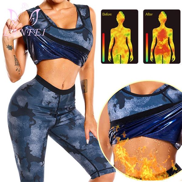 women's shapers lanfei sweat sauna women fitness suits slimming leggings weight loss trimmer pants fat burning vest waist trainer bodys, Black;white
women's shapers lanfei sweat sauna women fitness suits slimming leggings weight loss trimmer pants fat burning vest waist trainer bodys, Black;white