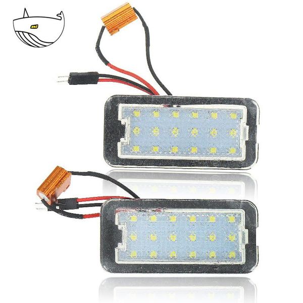 emergency lights 2pcs white led license plate fit for 500 500c number tail lamp